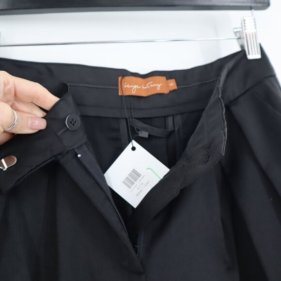 Beige Botany Ankle Tie Trousers Women S Black Classic Career Slouchy Work NWT - Picture 10 of 13